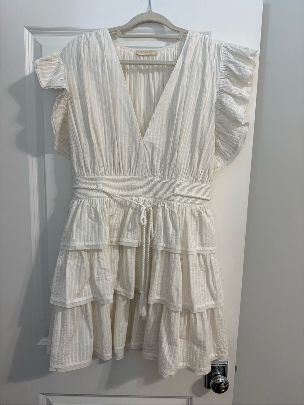 Ulla Johnson Cream Pleated dress
